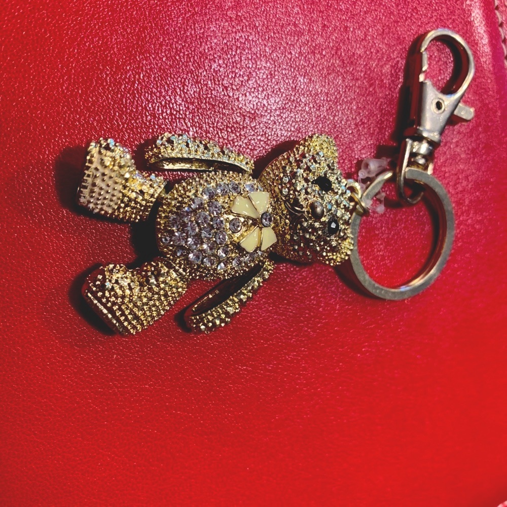 Sparkling Teddy Bear Key Chain